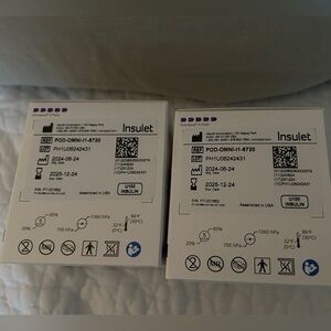 10 unopened Omnipod pods, expired 12/24/25